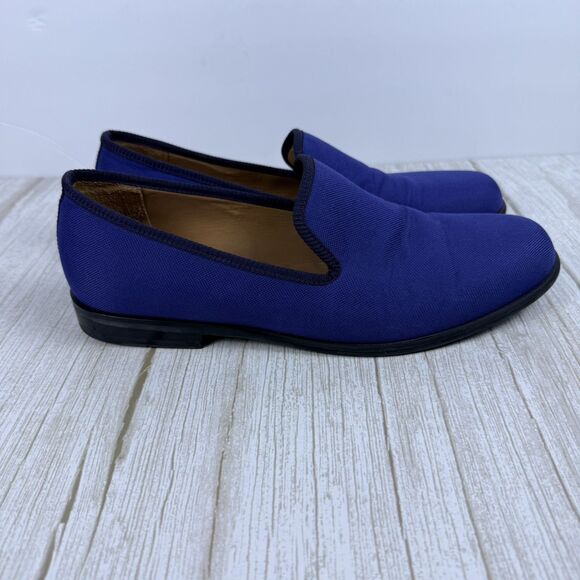 Duke + Dexter Mens Loafer Fabric Blue Slip-On Handmade England Sz 10 main image 8
